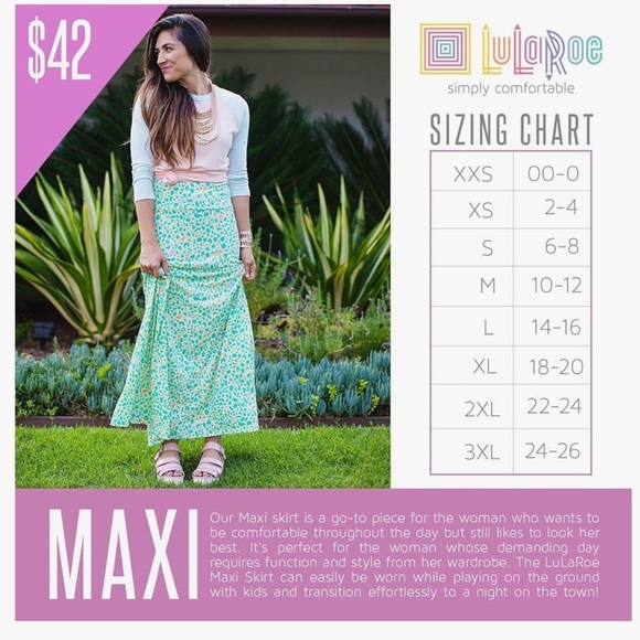 LuLaRoe Print Maxi Skirt - Picture 15 of 15